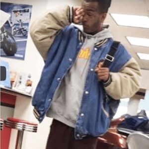 80s vintage No Fear xxxtentacion varsity jacket